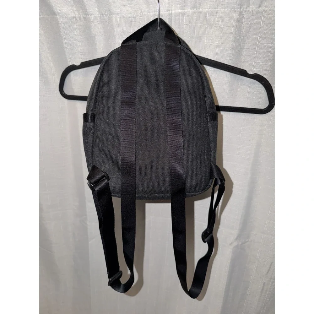 Black Nike Mini Backpack Swoosh Adjustable White Logo